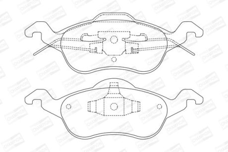 Гальмівні колодки пер. Focus (98-07) CHAMPION 571967CH