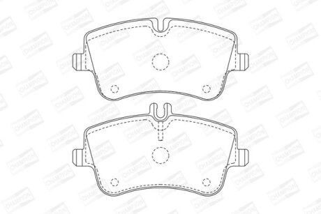 Колодки тормозные дисковые передние MB C-Class (W203), CLK (C209) CHA CHAMPION 571986CH
