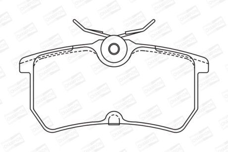 Колодки тормозные дисковые задние Ford Fiesta VI CHAMPION 571998CH