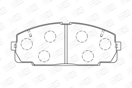 Гальмівні колодки пер. Toyoace (01-21) CHAMPION 572367CH