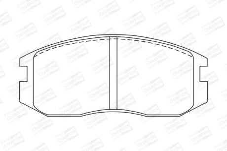 Гальмівні колодки перед. LANCER/COLT 88-03 (SUMITOMO) CHAMPION 572375CH
