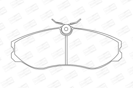 Колодки тормозные дисковые передние Nissan Terrano (II) CHAMPION 572382CH