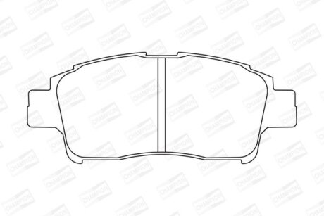 Гальмівні колодки пер. Yaris 01-05 CHAMPION 572404CH