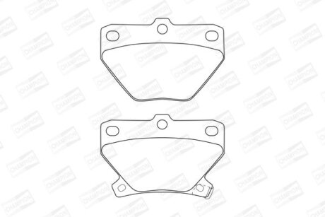 Колодки тормозные дисковые задние Toyota Corolla (01-07), Prius (03-09) (572450C CHAMPION 572450CH