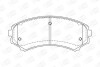 Колодки тормозные дисковые передние MAZDA E2000, E2200, MITSUBISHI Montero, Pajero, Shogun CHAMPION 572497CH (фото 1)