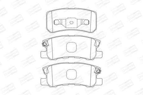 Колодки тормозные дисковые задние CHRYSLER SEBRING Convertible (JS) CHAMPION 572498CH