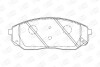 Колодки тормозные дисковые передние KIA SORENTO I (JC) 02-11|MAZDA 626 II (GC) 82-90 CHAMPION 572511CH (фото 1)