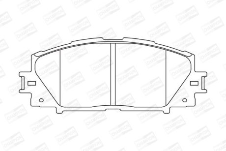 Колодки тормозные дисковые передние LEXUS CT (ZWA10_) 10-|TOYOTA PRIUS (_W3_) 08- CHAMPION 572631CH