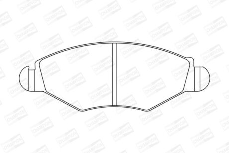 Гальмівні колодки пер. Kangoo 97-08 (Bosch) CHAMPION 573051CH