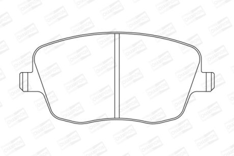 Колодки тормозные дисковые передние Skoda Fabia (I,II)/ VW Polo IV CH CHAMPION 573101CH