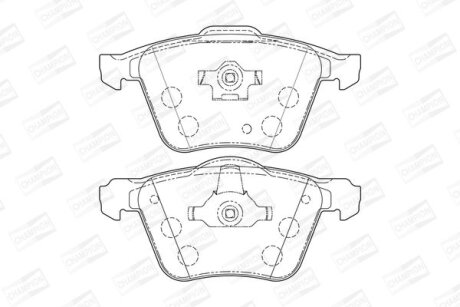 Колодки тормозные дисковые передние Volvo XC90 I CHAMPION 573143CH