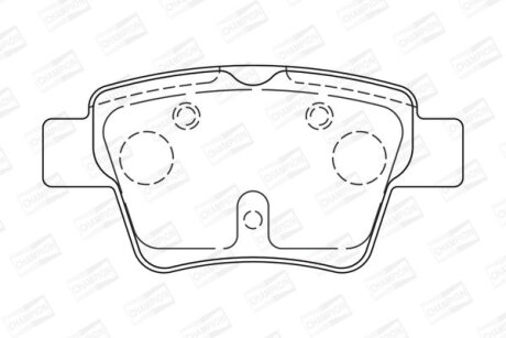 Колодки тормозные дисковые задние Citroen C4 I/ Peugeot 307 (03-09) C CHAMPION 573235CH