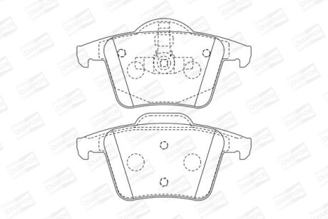 Колодки тормозные дисковые задние Volvo XC90 I CHAMPION 573236CH