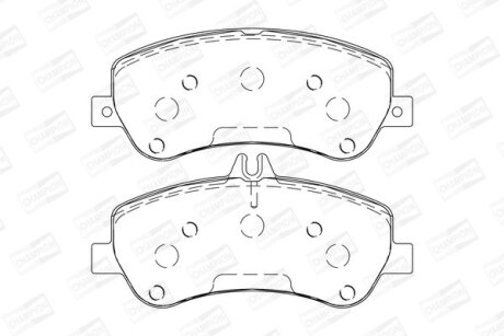 Гальмівні колодки пер. MB GLK X204 08-15 (TRW) CHAMPION 573321CH