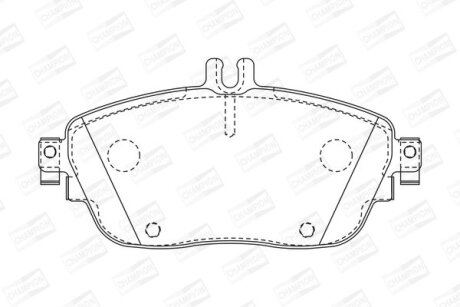 Колодки тормозные дисковые передние Infiniti Q30 (15-)/ MB B-Class (W246), CLA (CHAMPION 573403CH