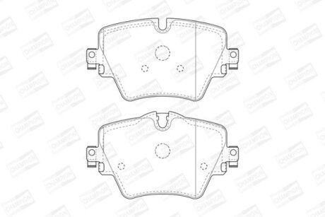 Колодки тормозные дисковые передние BMW 1 (F40), 3 (G20,G80), 5 (G30,F90), X3 (G CHAMPION 573612CH