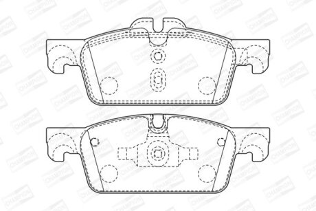 Колодки гальмівні дискові передні Peugeot 508 I CHAMPION 573647CH
