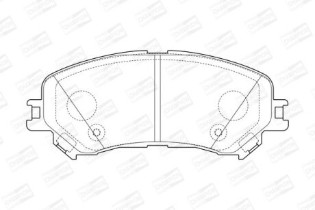 Колодки тормозные дисковые передние Renault Espace V, Megane IV, Scenic IV (5736 CHAMPION 573673CH