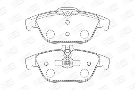 Колодки тормозные дисковые задние MB C-Class (W204), GLK-Class (X204) CHAMPION 573735CH