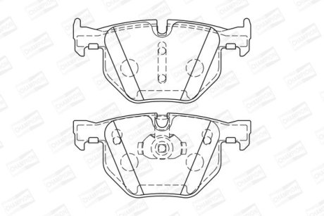 Колодки тормозные дисковые задние BMW X5 (E70) CHAMPION 573744CH