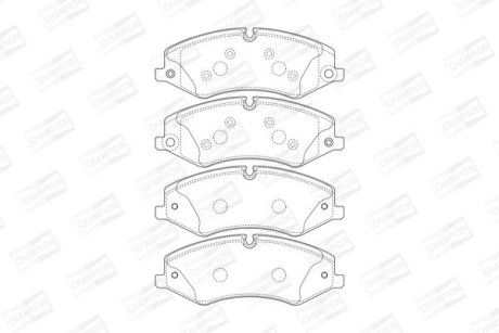 Колодки тормозные дисковые передние Land Rover Discovery/Range Rover (09-) CHAMPION 573759CH
