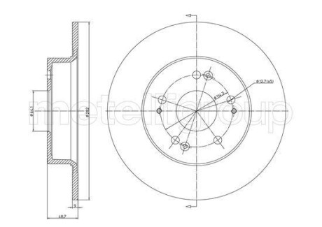 Тормозной диск задн. XR-V/Spirior/Vezel/Accord/Accord 08- CIFAM 800-1330C