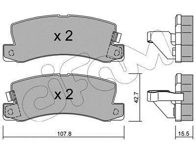 Тормозные колодки зад. Avensis/Corolla/Camry/Corona/Celica/Carina/RX/ES 87-07 CIFAM 822-161-1