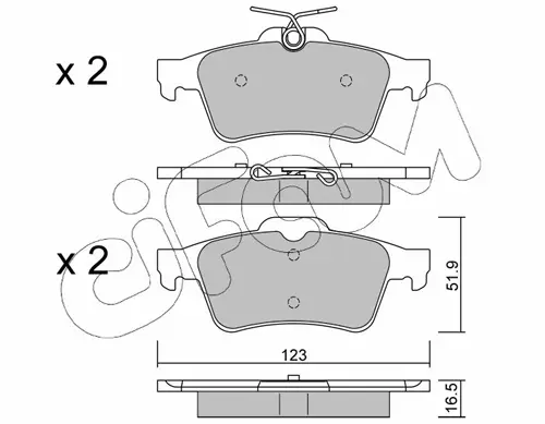 Тормозные колодки зад. Ford C-Max/Focus 1.6/2.0 TDCi 10- CIFAM 822-337-1 (фото 1)