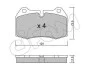 Тормозные колодки пер. BMW 5(E39)/7(E38) 96-04 (brembo) CIFAM 822-645-0 (фото 1)