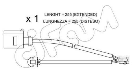 Датчик ABS зад. Q7 06-/Cayenne 02-/Touareg 02- CIFAM SU.218