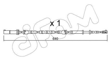 Датчик ABS зад. BMW 1/2 X1 14- CIFAM SU.312