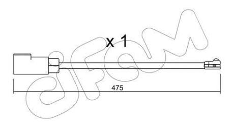 Датчик ABS зад. Transit V362 CIFAM SU.329