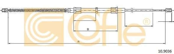 Трос ручника COFLE 10.9036 (фото 1)