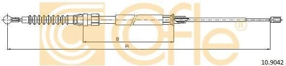 Трос ручника COFLE 10.9042 (фото 1)