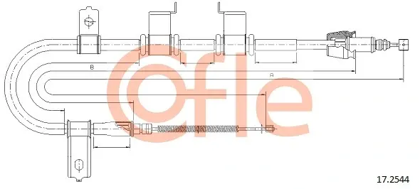 Трос ручника COFLE 17.2544 (фото 1)