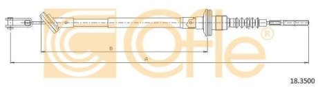 Трос сцепления COFLE 18.3500