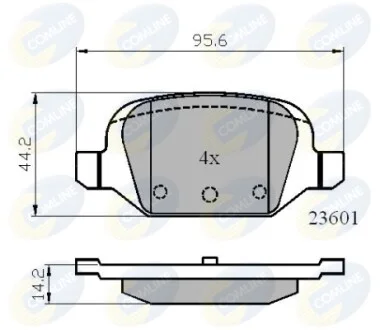 Comline - Тормозные колодки до дисків COMLINE CBP01026
