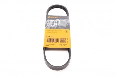 Ремень поликлиновый Hyundai Accent 1,3i 1,5i 00>05, Getz 1,3i 02>05  ContiTech Contitech 4PK611