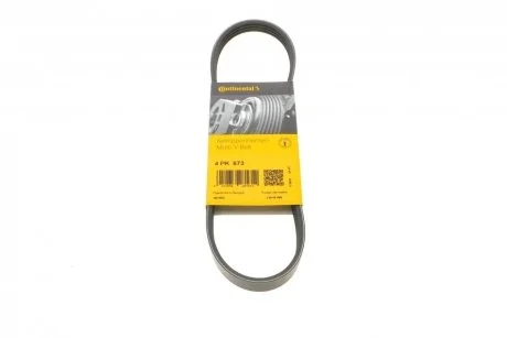 Ремень генератора поликлиновый CONTINENTAL Contitech 4PK673