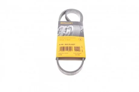 Ремень поликлиновый PSA Jumper Boxer 2,2D 06>  ContiTech Contitech 4PK922 ELAST