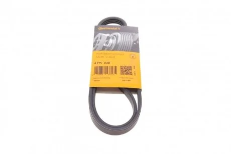 Ремінь генератора поліклиновий CONTINENTAL Contitech 4PK938