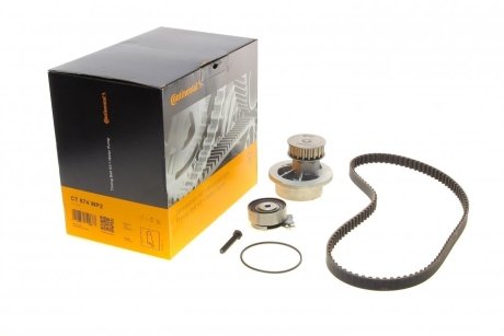 Комплект ГРМ, ремень+ролик+помпа Contitech CT874WP2