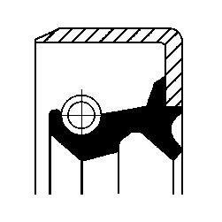 Сальник 18X32X13,20 CORTECO 19026183B