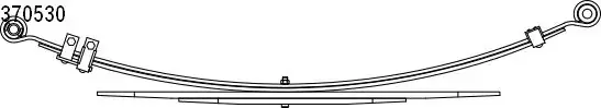 Рессора листовая Nissan Navara (98-04) CS Germany 1037053000 (фото 1)