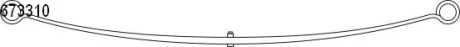 Ресора листова Citroen/Fiat/Peugeot Jumper/Ducato/Boxer (94-06) (10.673.310.00) CS Germany 1067331000