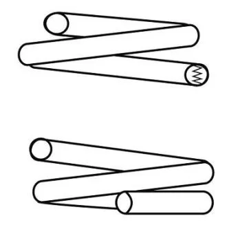 Пружина подвески передняя (кратно 2) VW Golf IV 1.6 (98-02) (14.950.724) CS Germany 14950724