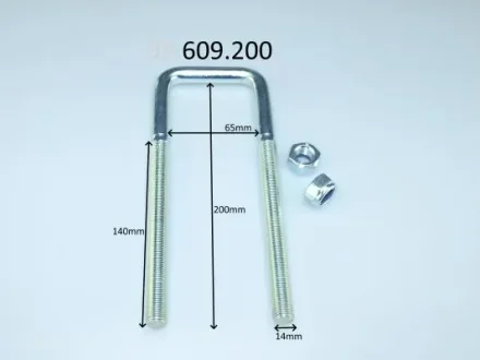 Стремено ресори (стремянка) зад. L200 15-/Transit 85-06 (M14x200x65x14) CS Germany 99.609.200