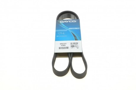 Ремень генератора поликлиновый DAYCO 6PK1215