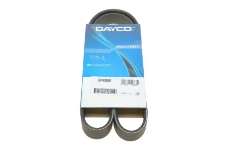 Ремень генератора поликлиновый DAYCO 6PK986