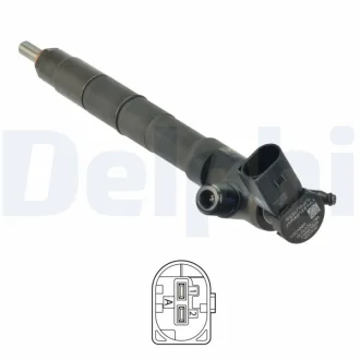 Електромагнітний CR інжектор AUDI A3, Q2 SEAT ARONA, ATECA, IBIZA V, LEON, LEON SC, LEON ST SKODA KAROQ, OCTAVIA III VW GOLF SPORTSVAN VII, GOLF VII 1.6D 11.12- Delphi 28565336